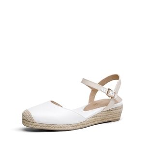 NEW DREAM PAIRS Womens 9 - Ankle Strap Closed-Toe Espadrille Wedges